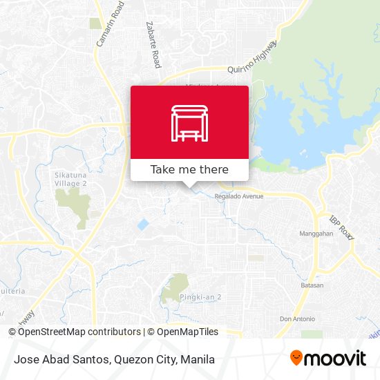 Jose Abad Santos, Quezon City map