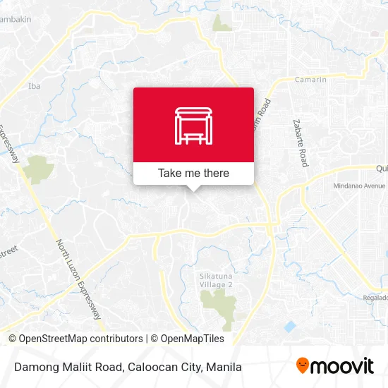 Damong Maliit Road, Caloocan City map