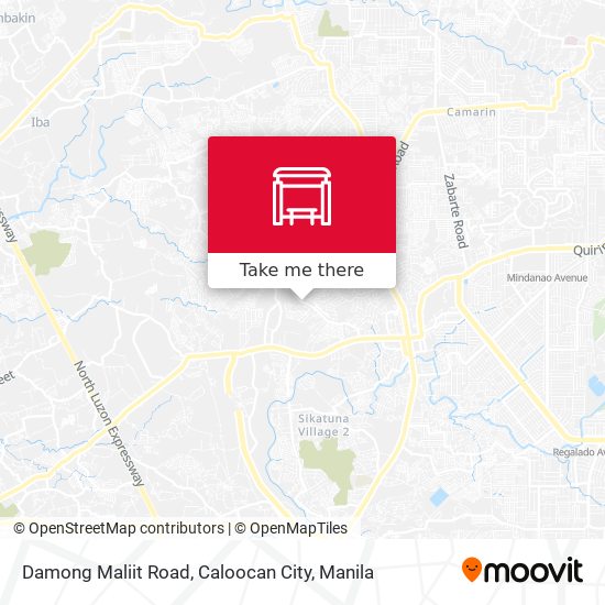 Damong Maliit Road, Caloocan City map
