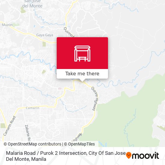 Malaria Road / Purok 2 Intersection, City Of San Jose Del Monte map