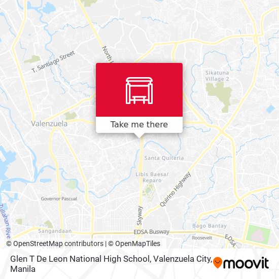 Glen T De Leon National High School, Valenzuela City map