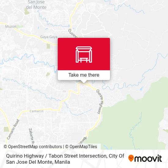 Quirino Highway / Tabon Street Intersection, City Of San Jose Del Monte map