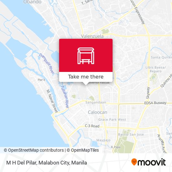 M H Del Pilar, Malabon City map