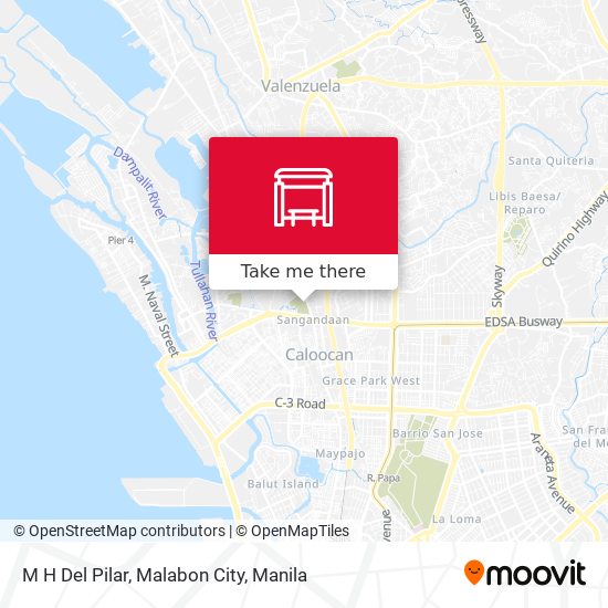 M H Del Pilar, Malabon City map