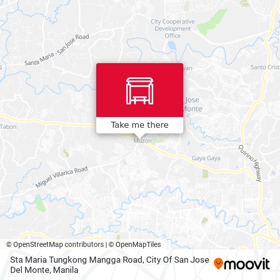 Sta Maria Tungkong Mangga Road, City Of San Jose Del Monte map