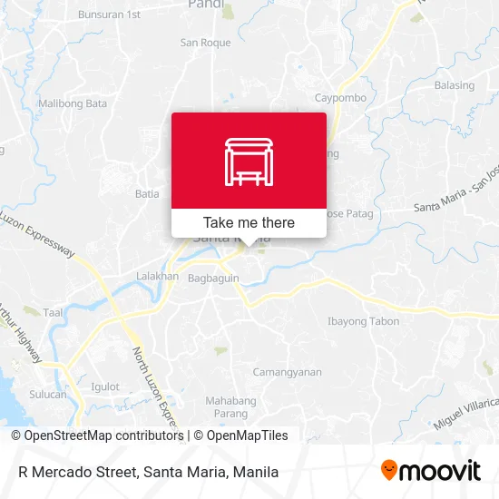 R Mercado Street, Santa Maria map