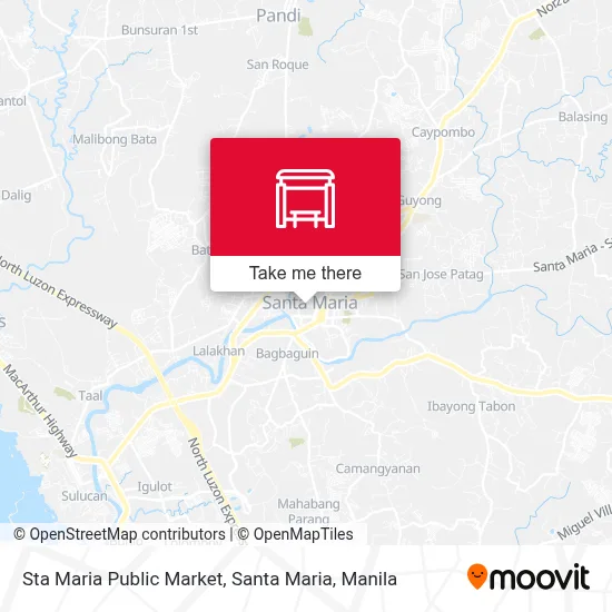 Sta Maria Public Market, Santa Maria map