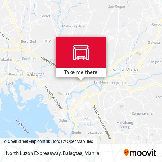North Luzon Expressway, Balagtas map