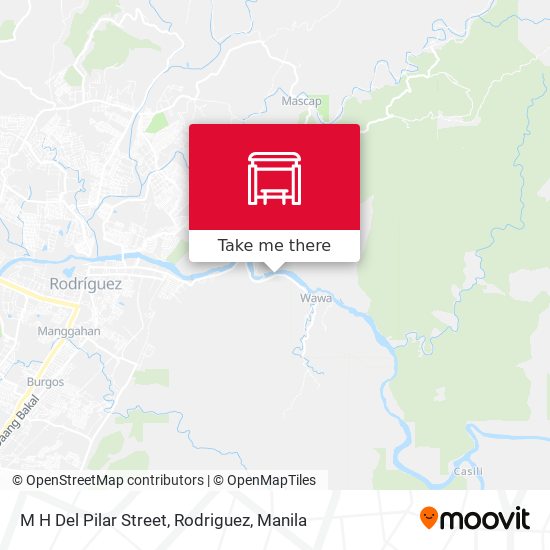 M H Del Pilar Street, Rodriguez map
