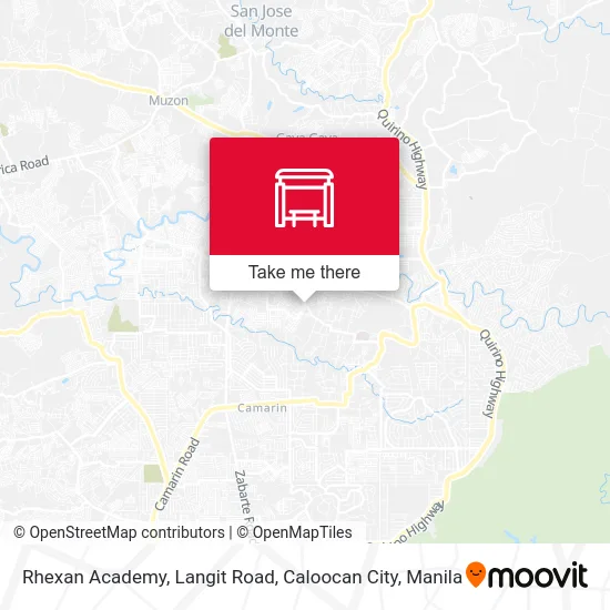 Rhexan Academy, Langit Road, Caloocan City map