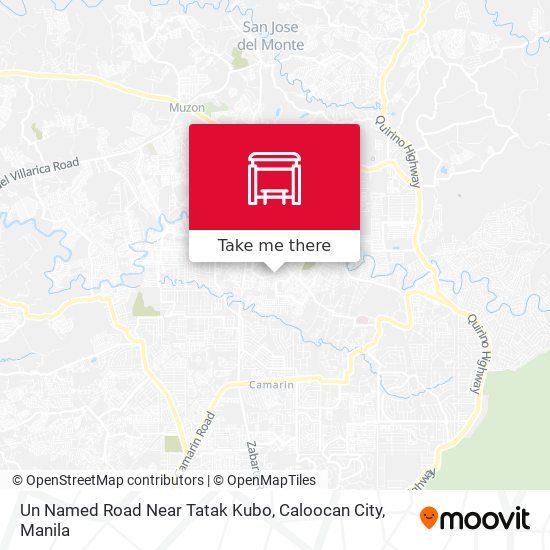 Un Named Road Near Tatak Kubo, Caloocan City map
