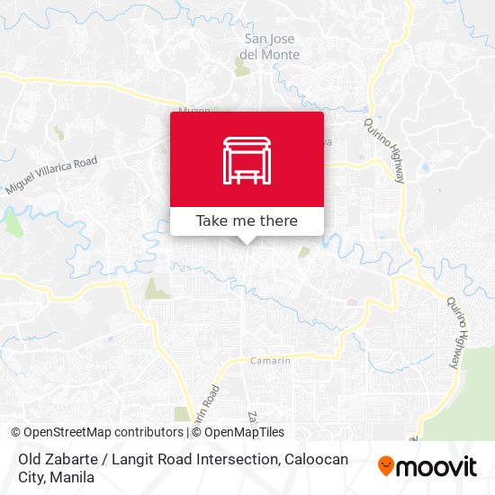 Old Zabarte / Langit Road Intersection, Caloocan City map
