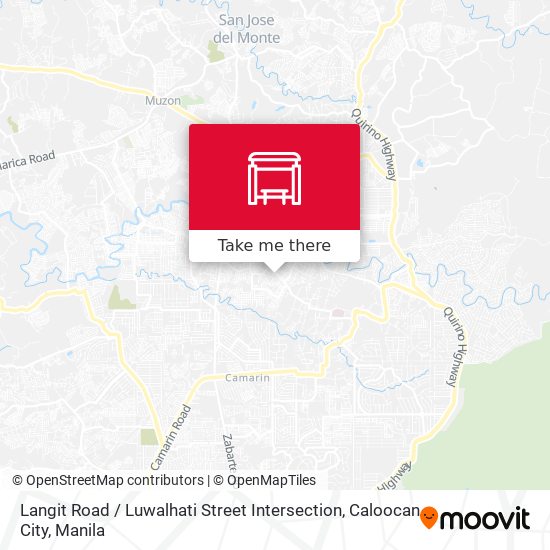 Langit Road / Luwalhati Street Intersection, Caloocan City map