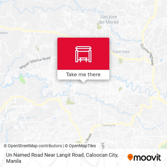 Un Named Road Near Langit Road, Caloocan City map