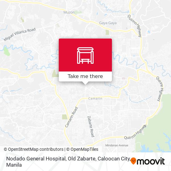 Nodado General Hospital, Old Zabarte, Caloocan City map