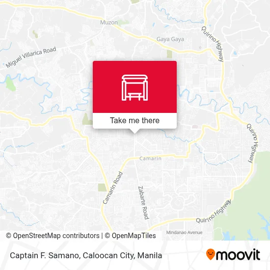 Captain F. Samano, Caloocan City map