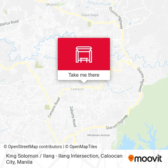 King Solomon / Ilang - Ilang Intersection, Caloocan City map