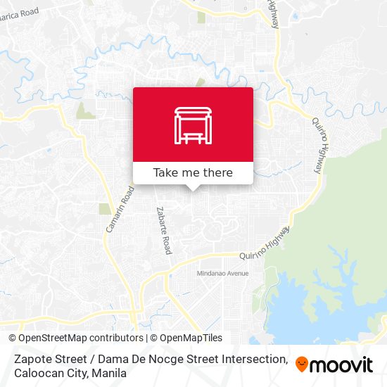 Zapote Street / Dama De Nocge Street Intersection, Caloocan City map