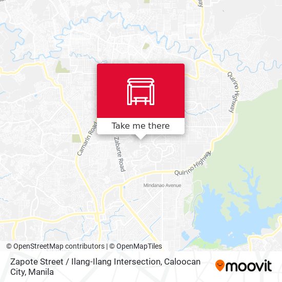 Zapote Street / Ilang-Ilang Intersection, Caloocan City map