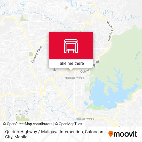 Quirino Highway / Maligaya Intersection, Caloocan City map