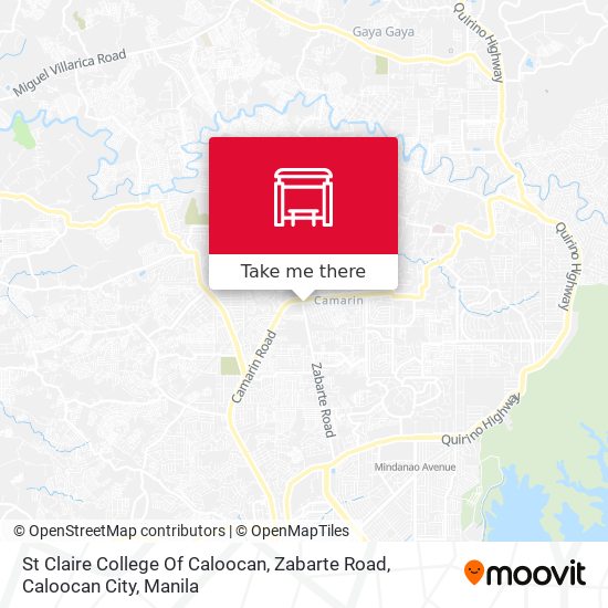 St Claire College Of Caloocan, Zabarte Road, Caloocan City map