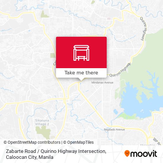 Zabarte Road / Quirino Highway Intersection, Caloocan City map