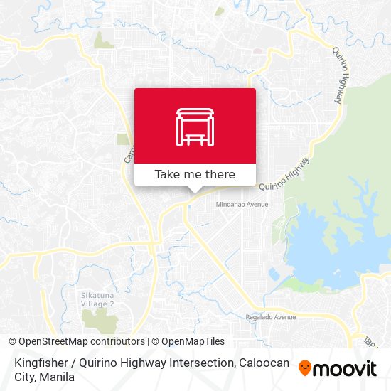 Kingfisher / Quirino Highway Intersection, Caloocan City map
