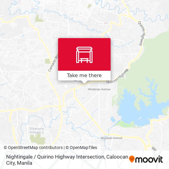 Nightingale / Quirino Highway Intersection, Caloocan City map