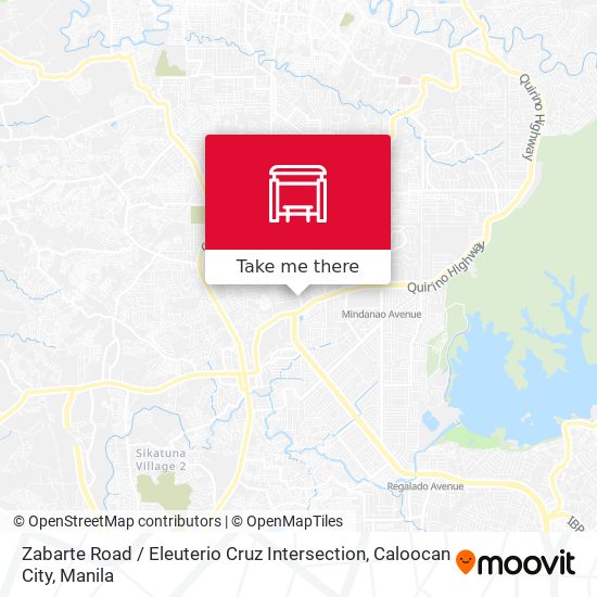 Zabarte Road / Eleuterio Cruz Intersection, Caloocan City map