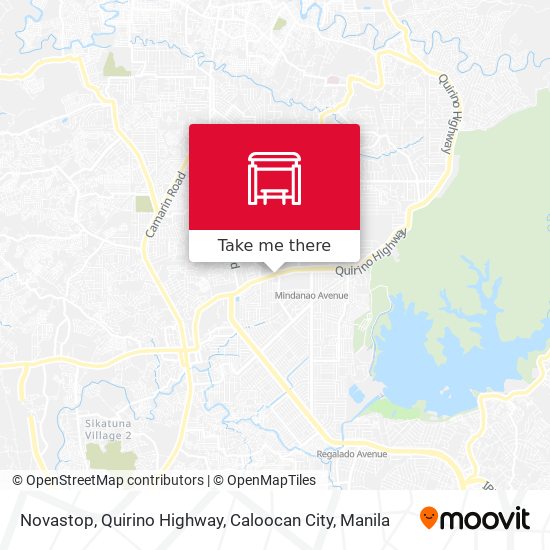 Novastop, Quirino Highway, Caloocan City map