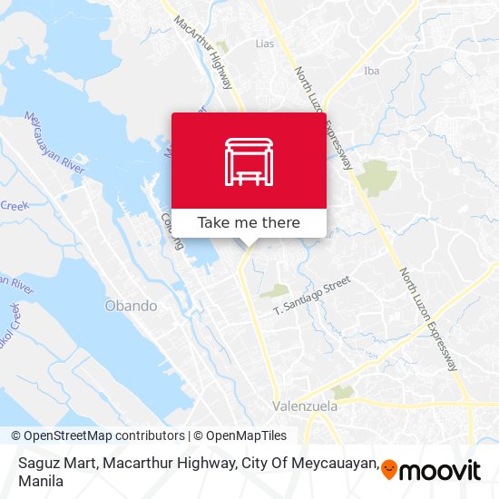 Saguz Mart, Macarthur Highway, City Of Meycauayan map