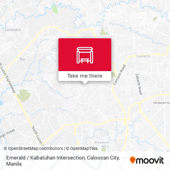 Emerald / Kabatuhan Intersection, Caloocan City map