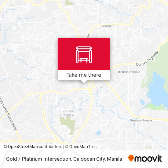 Gold / Platinum Intersection, Caloocan City map