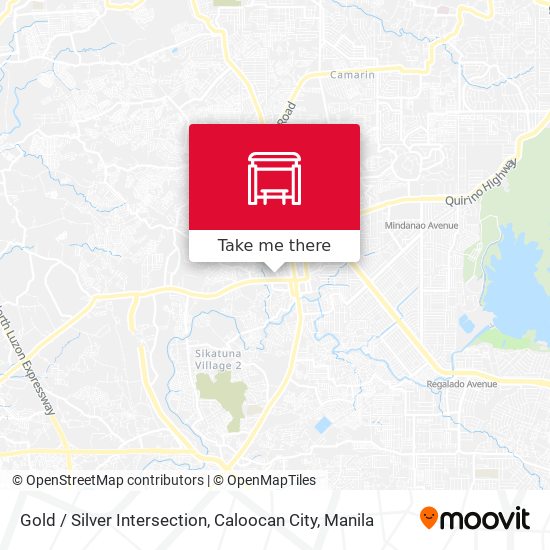 Gold / Silver Intersection, Caloocan City map