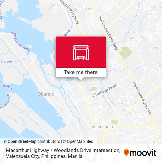 Macarthur Highway / Woodlands Drive Intersection, Valenzuela City, Philippines map