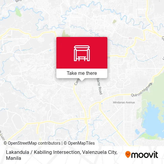 Lakandula / Kabiling Intersection, Valenzuela City map