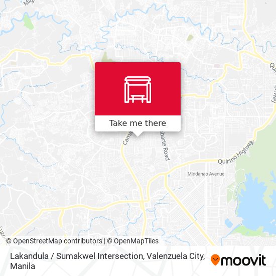 Lakandula / Sumakwel Intersection, Valenzuela City map