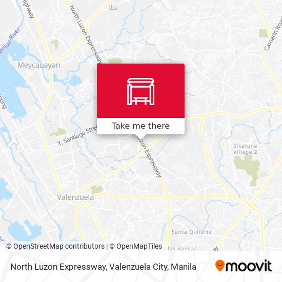 North Luzon Expressway, Valenzuela City map