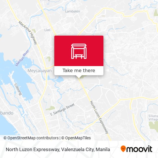 North Luzon Expressway, Valenzuela City map