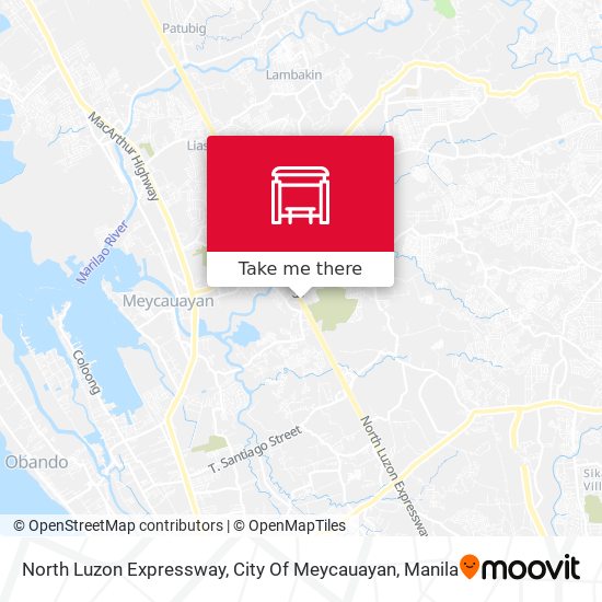 North Luzon Expressway, City Of Meycauayan map