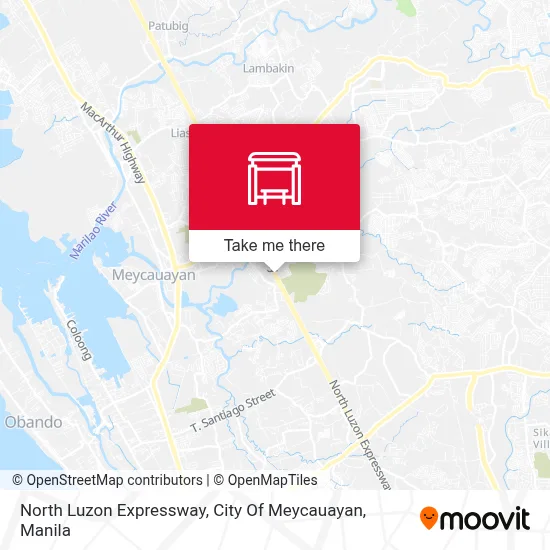 North Luzon Expressway, City Of Meycauayan map