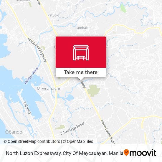 North Luzon Expressway, City Of Meycauayan map