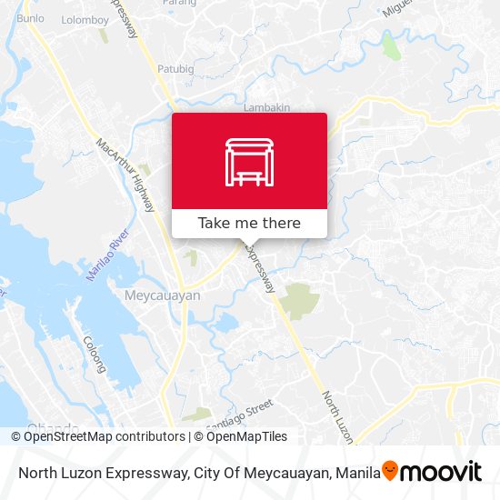 North Luzon Expressway, City Of Meycauayan map