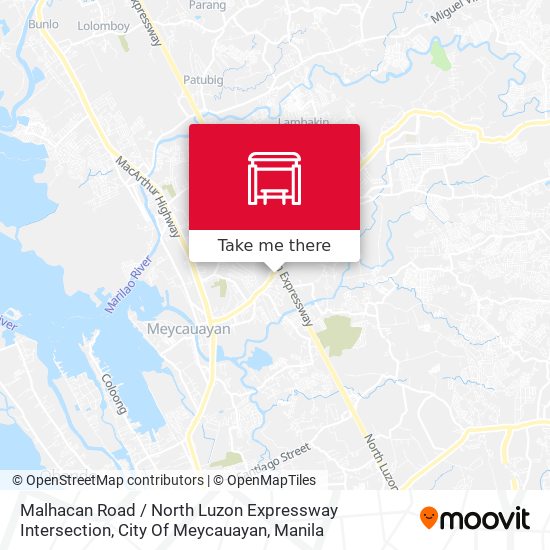 Malhacan Road / North Luzon Expressway Intersection, City Of Meycauayan map