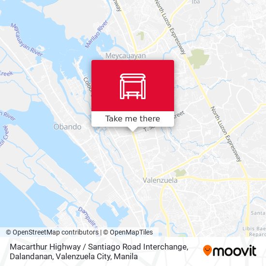 Macarthur Highway / Santiago Road Interchange, Dalandanan, Valenzuela City map