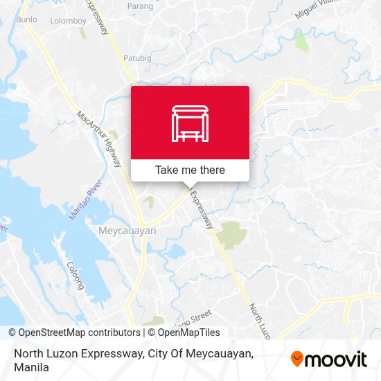 North Luzon Expressway, City Of Meycauayan map
