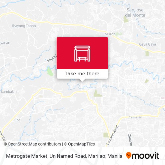 Metrogate Market, Un Named Road, Marilao map