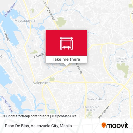 Paso De Blas, Valenzuela City map