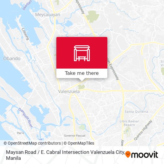 Maysan Road / E. Cabral Intersection Valenzuela City map