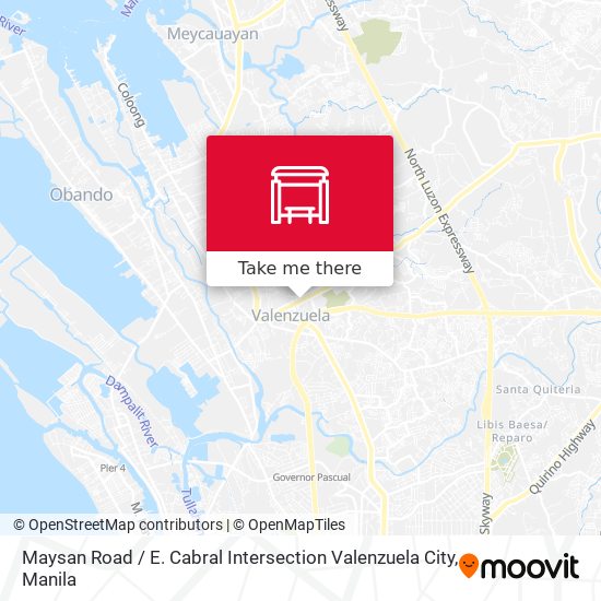 Maysan Road / E. Cabral Intersection Valenzuela City map